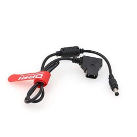 DRRI D-Tap Male to DC 5.5x2.5mm Barrel Power Cable for Small HD Monitor and Wireless Video Transmitter