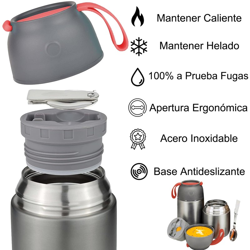 ZSOLY Termos para Comida Caliente 650ML, Termo para Comida Fría