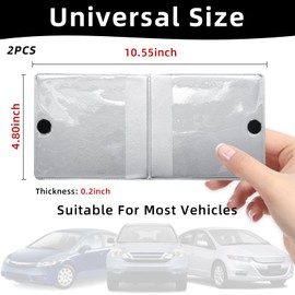 Ziciner Car Registration Insurance Holder, 2Pack Essential Auto Card Document Glove Box Organizer with Velcro Closure, Vehicle Interior Accessories Perfect for Most Car, Truck, SUV (Gray/Big Car)