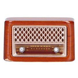 VGEBY Dollhouse radio, 1:12 miniature retro radio model dollhouse decoration accessories toy for children role play playhouse toy
