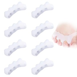 YANINEE 4 Paar Zehenspreizer, Zehentrenner Damen Herren Hallux Valgus Silikon, Correct Toe Spacer Separator