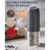 CIRCLE JOY Gravity Electric Salt and Pepper Grinder Set Battery