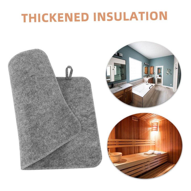 TOVINANNA 2pcs Portable Sauna Cushion Heat Insulation Mat Absorbent Diatomite