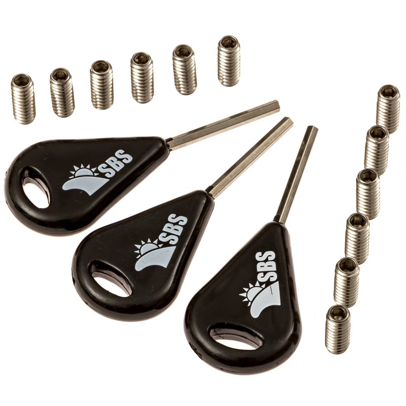 Santa Barbara Surfing SBS Surf Fin Key & Futures Fin