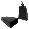 Cowbell, Percussion 6 Inch Metal Black Cowbell Drum Accessory with