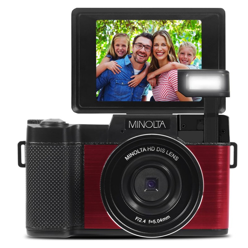 Minolta 30MP Digital Camera – 2.7K Ultra HD Video, 3-inch