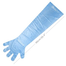 Long Sleeve Veterinary Gloves,Rectal Long Gloves,Transparent Gloves,Long Sleeve Vet Gloves,Artificial Insemination Gloves,Long sleeve veterinary glove,For The Veterinarian,Animal insemination,8 pieces