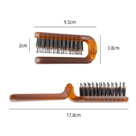 1 Pcs Folding Hair Brush Portable Head Brush Hair Detangler Brush Mini Hair Comb Portable Hair Comb for Woman Girl Boy Man Hair Smoothing Massaging Detangling