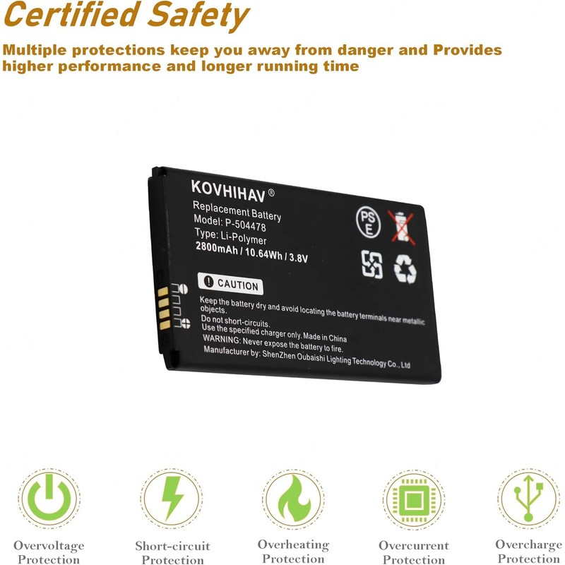 p-504478 New Upgrade Battery Compatible with adt Command Secondary Color