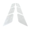 Car Craft Perforated Rear Hood Vent Grille Inserts, Polished Stainless