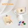 2 Pcs Unfinished Wooden Treasure Box for DIY Crafts (2*Small)