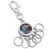 Kingsport Keyring with Carabiner Hook and 6 Removable Rings -