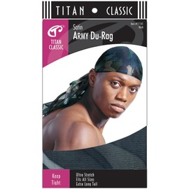 Titan CLASSIC SATIN ARMY DU RAG WOOD CAMO BLACK