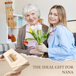 Leebbsin Gifts for Grandma, Grandma Gifts Wind Chime, Grandma Birthday Gifts from Grandkids, Gift ideas for Nana, Grandma, Grandma Gifts for Mothers Day Thanksgiving Christmas