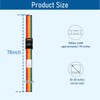 ViddVoom 2 Pack Luggage Straps with Combination Lock and Name