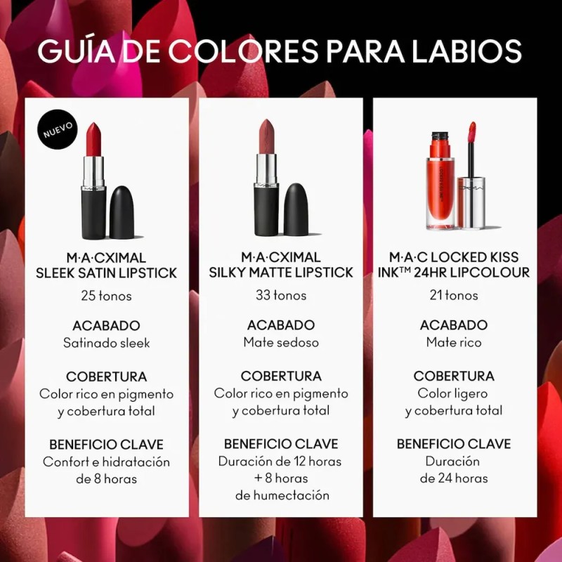 Labial Macximal Sleek Satin 3.5g Mac Cosmetics