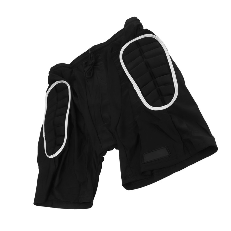 Silver Black Skiing Hip Protection Shorts Impact Resistant Breathable Skating