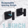 FNRNAOY Matte Black Bathroom Towel Hook, Coat Robe Clothes Hooks
