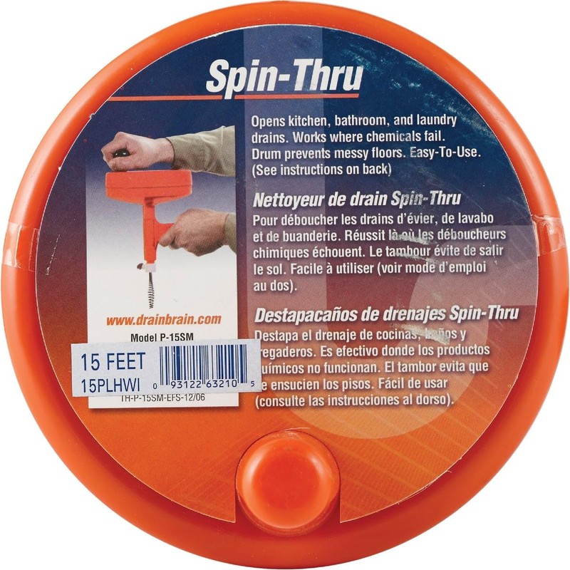 Spin Through Drain Auger