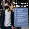 Euroca - Cloth Face Mask, 3 Layers Cotton Face Masks,
