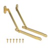 Heavy Duty Brass Plated Lid Stay - One Pair -