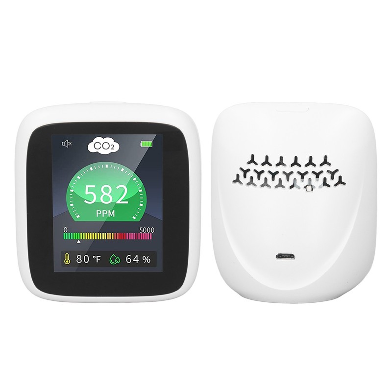 Carbon Dioxide Detector Indoor CO2 Air Quality Monitor Temperature Relative