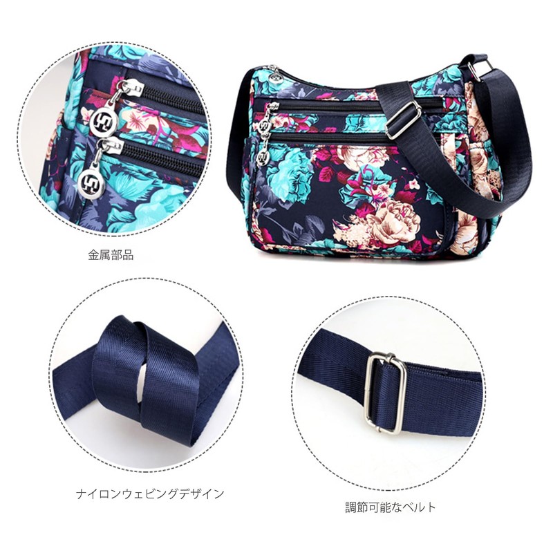 SIRAMO Women's Shoulder Bag, Cross-body, Lightweight, Multi-Storage, Multi-Layered and Pockets,