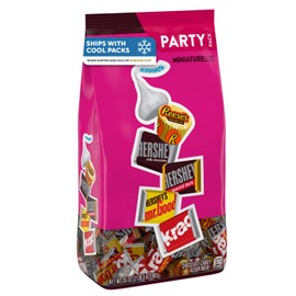 HERSHEY'S and REESE'S Miniatures Assorted Chocolate Candy Party Pack, 32.9 oz