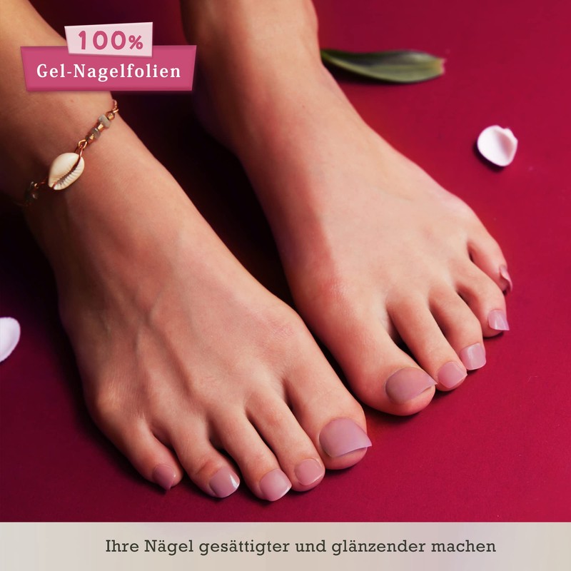DANNI & TONI Semi-Cured Gel Nail Foils (Soft Blush) Pink