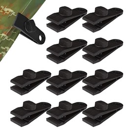 10 Clamps for Pool Covers, High Strength Tent Clip Car Awning Pool Tarp Camp Awning Clips Canopy Clamps | Strong Grip Sunshade Clips Awning Clip for Boat Covers Temporary Shelters