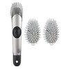 OXO Steel Soap Dispensing Dish Brush with 2 Dish Brush