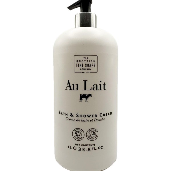 Scottish Fine Soaps The Au Lait Bath & Shower Cream,