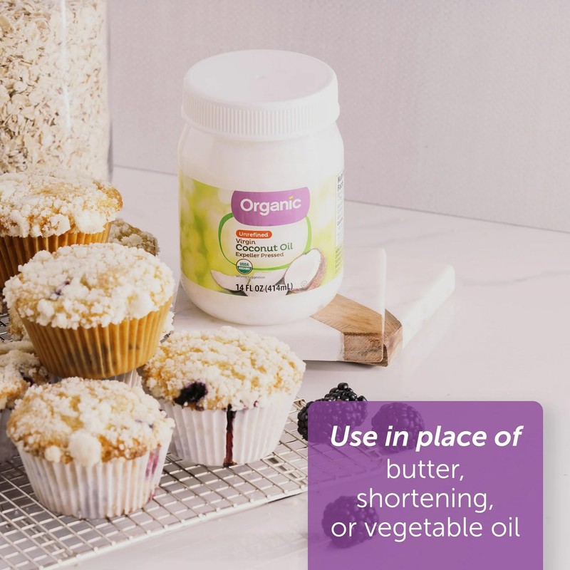 Organic Unrefined Virgin Coconut Oil with No Artificial Flavors or