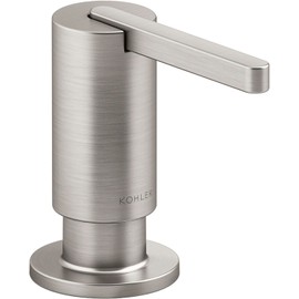Kohler K-28293 Components Deck Mounted Soap/Lotion Dispenser with 16 oz Capacity - Vibrant Stainless