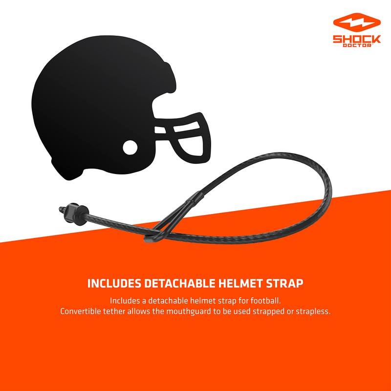 Shock Doctor 6193A Gel MAX Convertible Mouth Guard, Pink, Adult