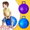 Lewtemi 2 Pcs 18 Inch Big Bouncing Ball with Handle