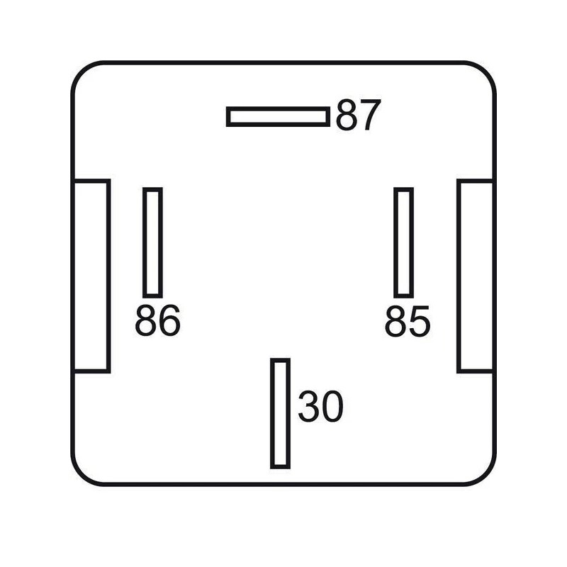 GEBE 993051 Mini Relay 4 Terminal SPST NO 12V 40A