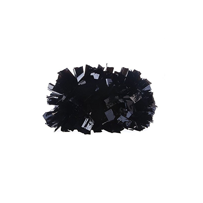LLLucky Cheerleader Hand Flowers Cheerleading Handheld Pom Metallic Foil Plastic