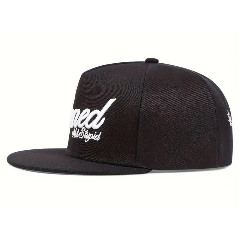 Sproutsy Men's Street Snapback Hat, Flat Visor, Straight Cap, Stoned,