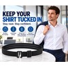 Men'S Nylon Shirt Stays with Anti-Slip Elastic Grip and Adjustable