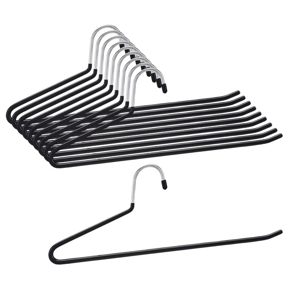 HOSUR Pants Hangers, Pants Hangers, Non-slip, Set of 10, For