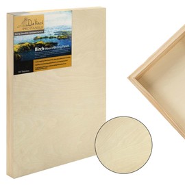 Da Vinci Pro Birch Wood Panel 7/8" Deep – 4x6" Single Panel - Fine Textured, Warp Resistant, Lightweight & Rigid – Perfect for Mounting Sanded Pastel or Watercolor Paper, Linen or Canvas