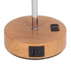 Touch Control Table Lamp Metal and Cloth USB Charging Three