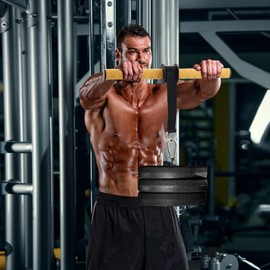 PELLOR Forearm Wrist Roller, Fitness Wrist Exerciser, Muscle Strength Forearm Roller for Training with Soft Foam Grip Handles, Weight Bearing Rope Training Fitness Equipment Anti-Slip for Gym and Home