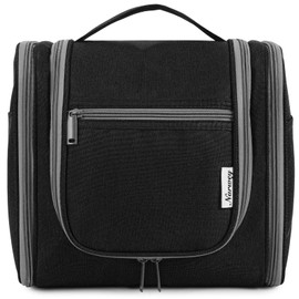 Toiletry Bag for Men and Women - Children's Toiletry Bag for Hanging & Men's Cosmetic Bag - Wash Bag for Women and Girls, Black (Large), Black (Large)