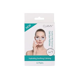 CLAMY Gel Collagen Eye Masks Sheet Patches For Soothing Puffy Tired Eyes (Pack Of 6 Pairs)