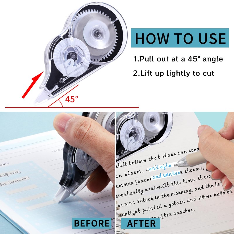 36 Correction Rollers, 12 m x 5 mm Correction Tape