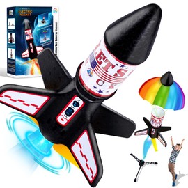 ROHSCE Rocket Launcher for Kids 8-12, Electric Powered Toy Rocket Launcher, Motorized Air Rocket Toys with Parachute Outdoor Toys for Kids Ages 6-8, Launch up to 200 ft Birthday Gift…