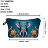 Livel lhood Ethnic Elephant Makeup Bag Cute Small Organizer Zipper