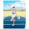 6 Packs Cheer Bows 8 Inch Jumbo Cheerleading Hair Bow